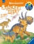Buchcover und Innenansicht für das Buch: Dinosaurier Stickerheft
