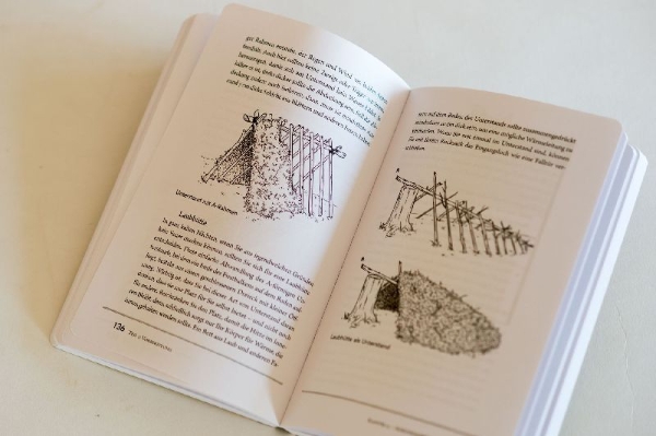 Buchcover und Innenansicht für das Buch: Bushcraft 101 - Überleben in der Wildnis / Der ultimative Survival Praxisführer