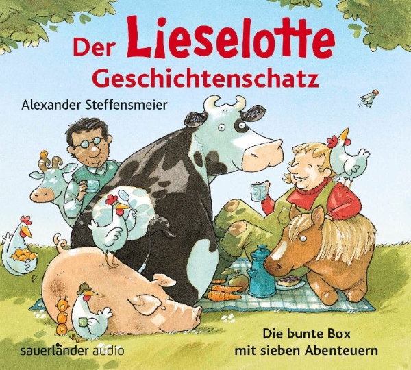 Buchcover und Innenansicht für das Buch: Der Lieselotte Geschichtenschatz