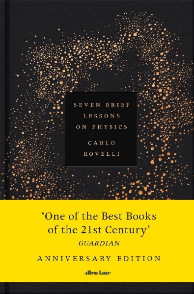Buchcover und Innenansicht für das Buch: Seven Brief Lessons on Physics. Anniversary Edition