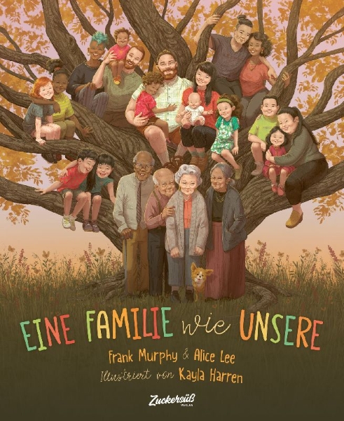 Buchcover und Innenansicht für das Buch: Eine Familie wie unsere