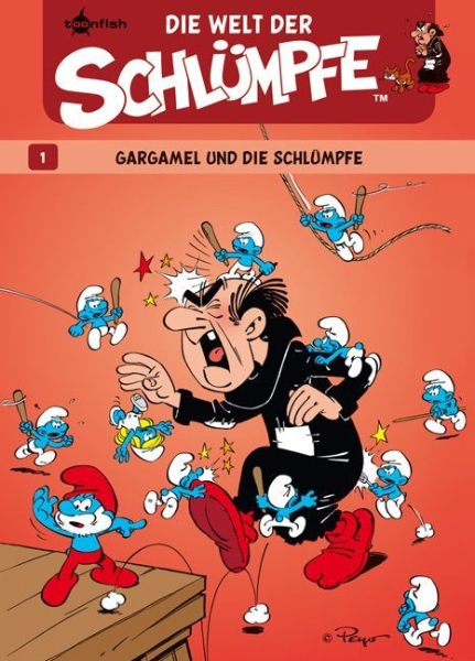 Buchcover und Innenansicht für das Buch: L'univers des Schtroumpfs