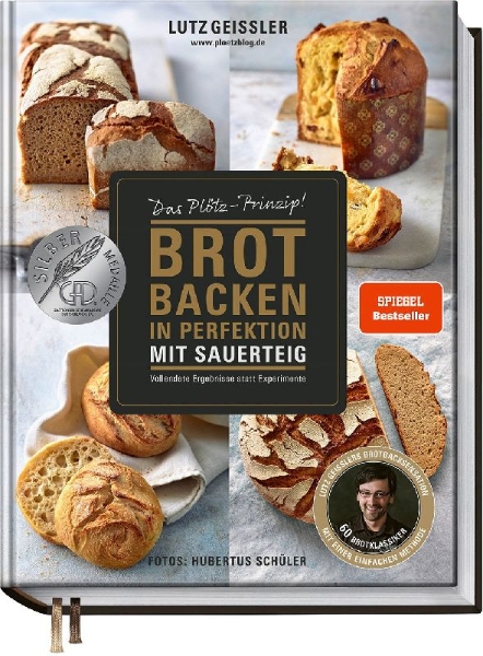 Buchcover und Innenansicht für das Buch: Brot backen in Perfektion mit Sauerteig