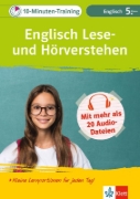 Buchcover und Innenansicht für das Buch: Klett 10-Minuten-Training Englisch Lese- und Hörverstehen 5. Klasse