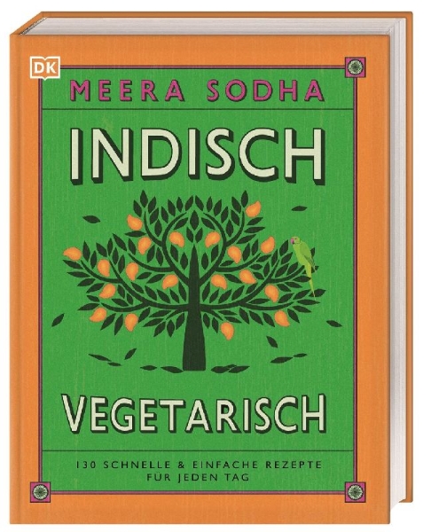 Buchcover und Innenansicht für das Buch: Indisch vegetarisch