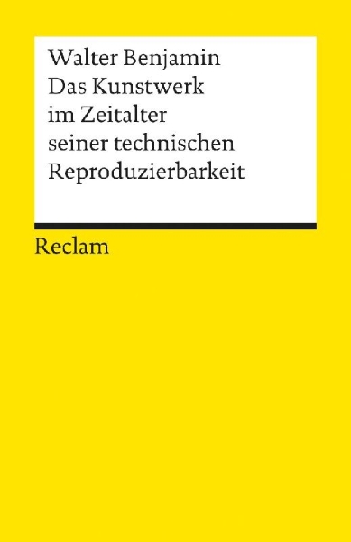 Buchcover und Innenansicht für das Buch: Das Kunstwerk im Zeitalter seiner technischen Reproduzierbarkeit