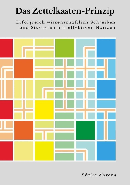 Buchcover und Innenansicht für das Buch: Das Zettelkasten-Prinzip