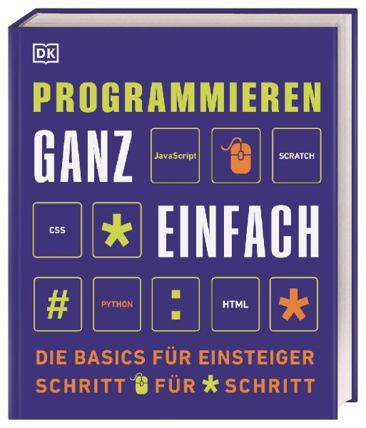 Buchcover und Innenansicht für das Buch: Programmieren ganz einfach