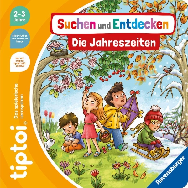Buchcover und Innenansicht für das Buch: tiptoi® Suchen und Entdecken: Die Jahreszeiten