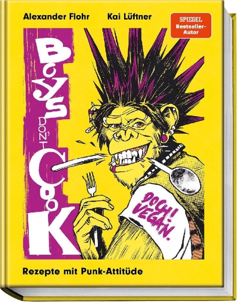 Buchcover und Innenansicht für das Buch: Boys don´t cook