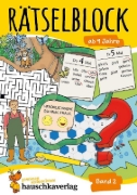 Buchcover und Innenansicht für das Buch: Rätselblock ab 9 Jahre - Band 2
