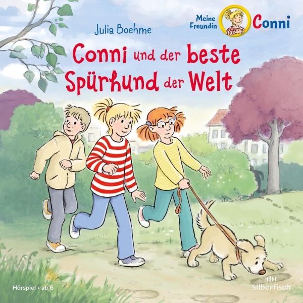 Buchcover und Innenansicht für das Buch: Conni und der beste Spürhund der Welt (Meine Freundin Conni - ab 6)