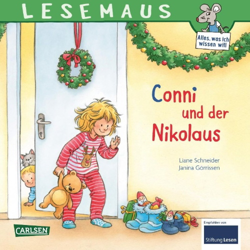 Buchcover und Innenansicht für das Buch: LESEMAUS 192: Conni und der Nikolaus