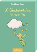 Buchcover und Innenansicht für das Buch: Der Kleine Prinz. 50 Glückskärtchen für jeden Tag