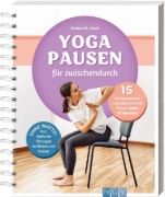Buchcover und Innenansicht für das Buch: Yoga-Pausen für zwischendurch
