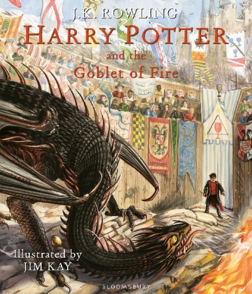 Buchcover und Innenansicht für das Buch: Harry Potter 4 und der Feuerkelch