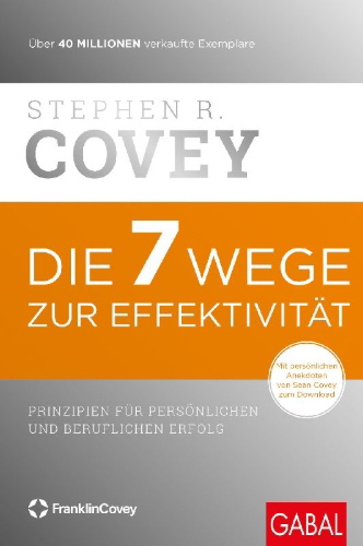 Buchcover und Innenansicht für das Buch: Die 7 Wege zur Effektivität
