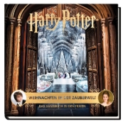 Buchcover und Innenansicht für das Buch: Harry Potter: Christmas at Hogwarts: Magical Movie Moments