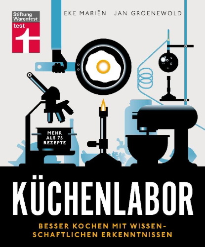 Buchcover und Innenansicht für das Buch: Küchenlabor