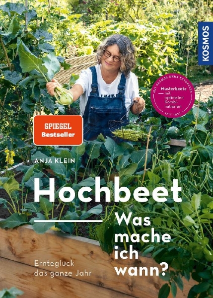 Buchcover und Innenansicht für das Buch: Hochbeet - Was mache ich wann?