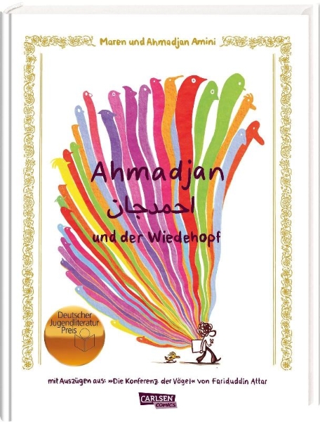 Buchcover und Innenansicht für das Buch: Ahmadjan und der Wiedehopf