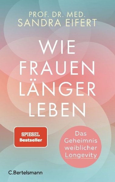 Buchcover und Innenansicht für das Buch: Wie Frauen länger leben