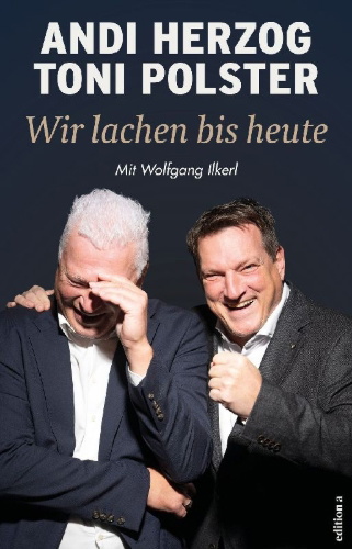 Buchcover und Innenansicht für das Buch: Wir lachen bis heute