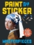 Buchcover und Innenansicht für das Buch: Paint by Sticker: Masterpieces