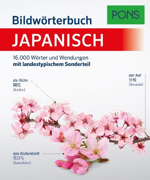 Buchcover und Innenansicht für das Buch: PONS Bildwörterbuch Japanisch