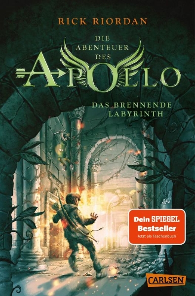 Buchcover und Innenansicht für das Buch: The Trials of Apollo, Book 1: The Burning Maze