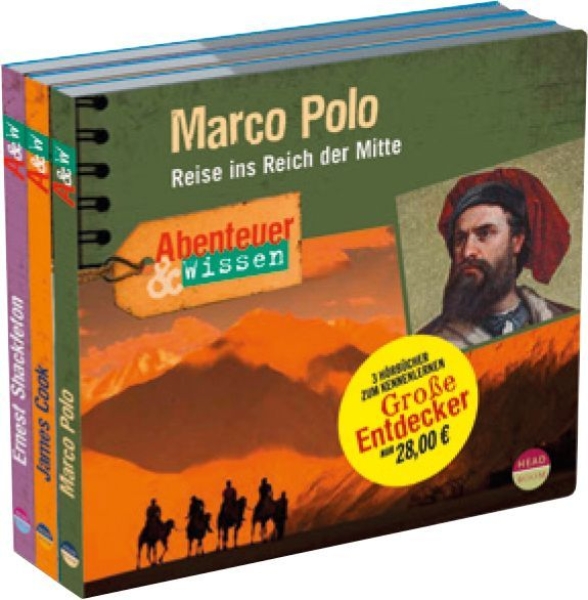 Buchcover und Innenansicht für das Buch: Große Entdecker Kennenlernangebot