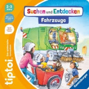 Buchcover und Innenansicht für das Buch: tiptoi® Suchen und Entdecken - Fahrzeuge