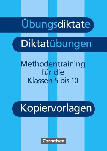 Buchcover und Innenansicht für das Buch: Übungsdiktate, Diktatübungen. Kopiervorlagen. Neue Rechtschreibung