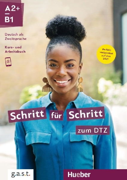Buchcover und Innenansicht für das Buch: Schritt für Schritt zum DTZ