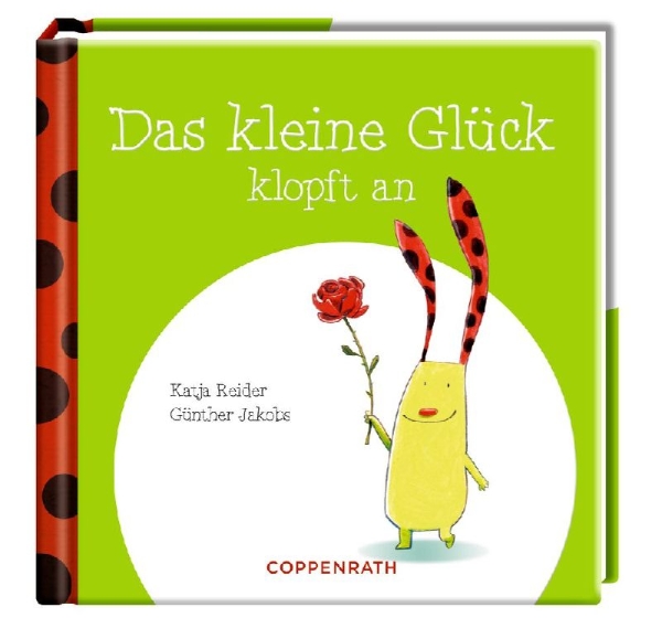 Buchcover und Innenansicht für das Buch: Das kleine Glück klopft an