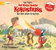 Buchcover und Innenansicht für das Buch: Der kleine Drache Kokosnuss bei den alten Griechen