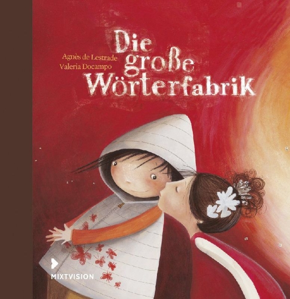 Buchcover und Innenansicht für das Buch: Die große Wörterfabrik