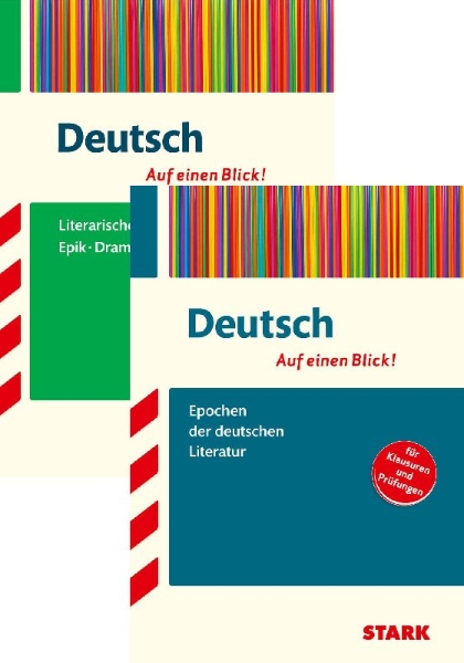 Buchcover und Innenansicht für das Buch: STARK Auf einen Blick! Deutsch Literatur - Epochen + Gattungen