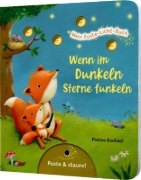 Buchcover und Innenansicht für das Buch: Mein Puste-Licht-Buch: Wenn im Dunkeln Sterne funkeln