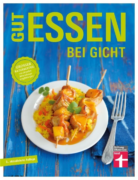 Buchcover und Innenansicht für das Buch: Gut essen bei Gicht
