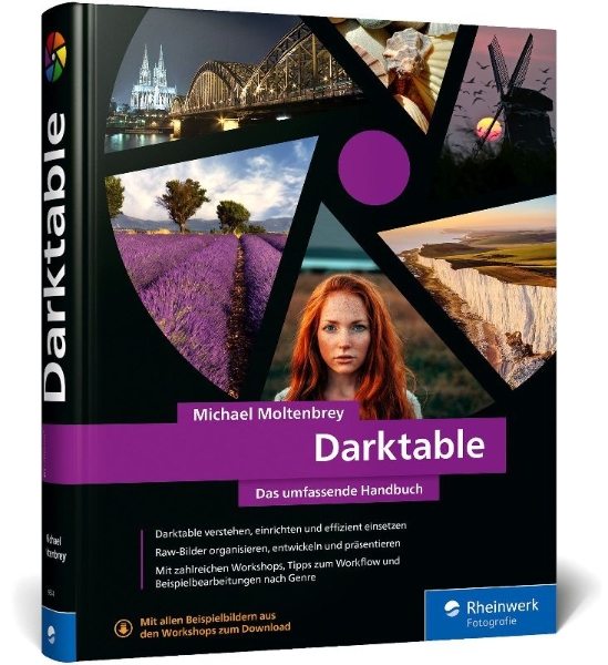 Buchcover und Innenansicht für das Buch: Darktable