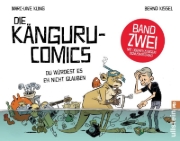 Buchcover und Innenansicht für das Buch: Die Känguru-Comics 2