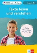Buchcover und Innenansicht für das Buch: Klett 10-Minuten-Training Deutsch Texte lesen und verstehen 5. Klasse