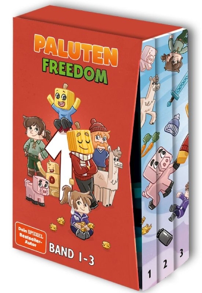 Buchcover und Innenansicht für das Buch: Paluten-Freedom-Schuber: Sonderausgabe Band 1 bis 3 zum Sammeln