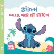 Buchcover und Innenansicht für das Buch: Disney: Baby Nelson (unkaputtbar) 7: Disney - Hallo, hier ist Stitch!