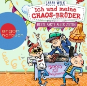 Buchcover und Innenansicht für das Buch: Ich und meine Chaos-Brüder - Beste Party aller Zeiten