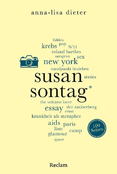 Buchcover und Innenansicht für das Buch: Susan Sontag. 100 Seiten