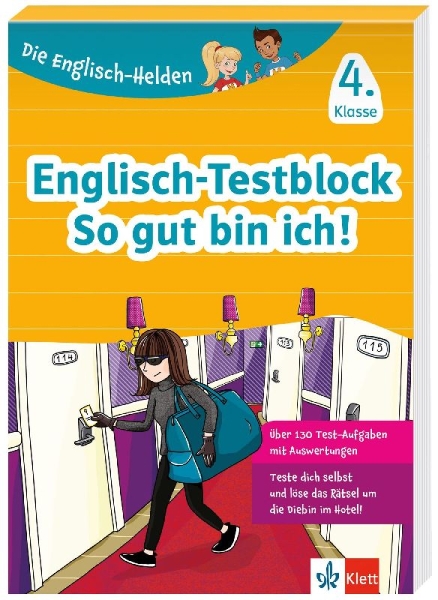 Buchcover und Innenansicht für das Buch: Die Englisch-Helden Englisch-Testblock So gut bin ich! 4. Klasse