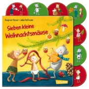 Buchcover und Innenansicht für das Buch: Sieben kleine Weihnachtsmäuse