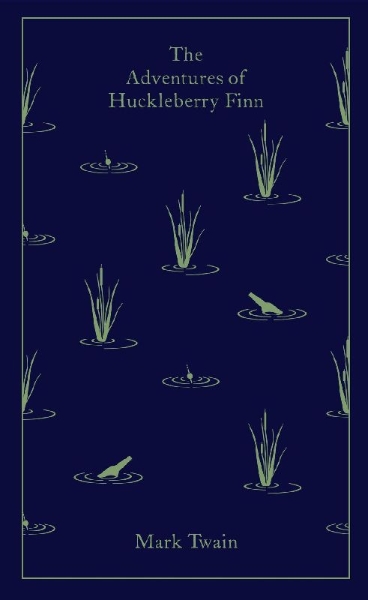 Buchcover und Innenansicht für das Buch: The Adventures of Huckleberry Finn